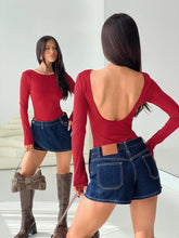 Beresford Long Sleeve Bodysuit Wine