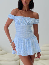 Count My Blessings Playsuit Blue Check