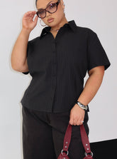 Arnica Top Black Stripe Curve