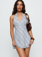 Best Mistake Halter Mini Dress Multi