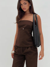 Irresistible Strapless Top Chocolate