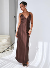 Angels Only Maxi Dress Chocolate