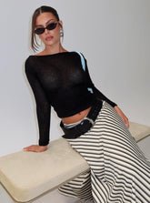 Cobee Asymmetrical Midi Skirt Multi Stripe