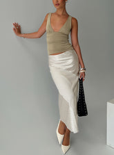 Priscella Asymmetrical Midi Skirt Multi