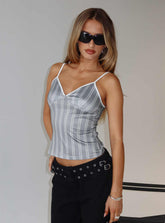 Clear Vision Top Grey Stripe
