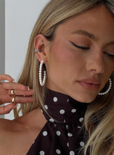 Aydan Hoop Earrings Silver