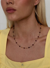 Daqiuri Necklace Gold / Red