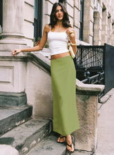 Eleganza Maxi Skirt Green