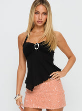 Attina Hardware Detail Top Black