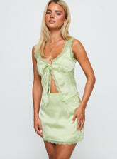 Mavie Satin Set Green