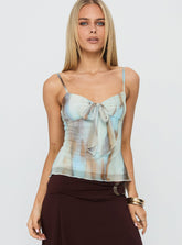 Bloomsbury Top Blue / Brown