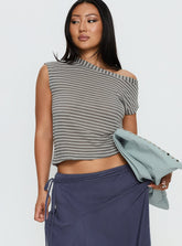 Ashfield Top Grey Stripe