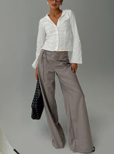 Just Have Fun Wide Leg Pant Grey Tall