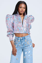 DELILAH PUFF SHOULDER BOMBER
