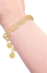 Goldtone Chain Bracelet Set