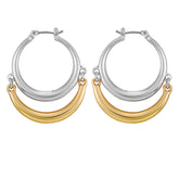 Two Tone Hoop Earrings