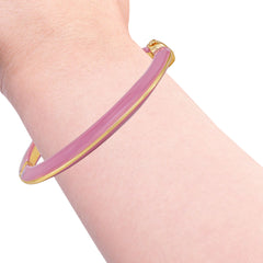 Pink Hinged Cuff Bracelet