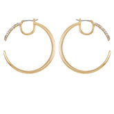 Crystal Pavé Large Hoop Earrings