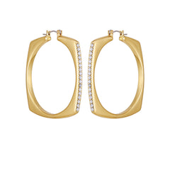 Large Square Hoop Earrings