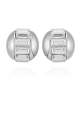 Baguette Crystal Stud Earrings