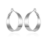 Band Thick Hoop Earrings