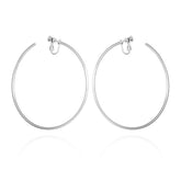 Extra Large Open Hoop Clip On Earrings