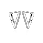 V-Hinge Huggie Earrings