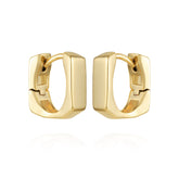Rectangle Huggie Hoop Earrings