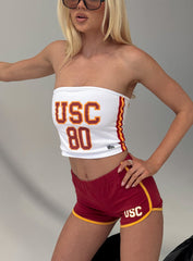 USC Jersey Tube Top White