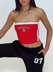 SDSU All Star Tube Top Red