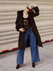 Ramos Low Rise Wide Leg Jeans Mid Blue Wash