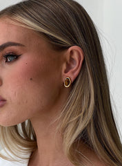 Around The Corner Earrings Gold