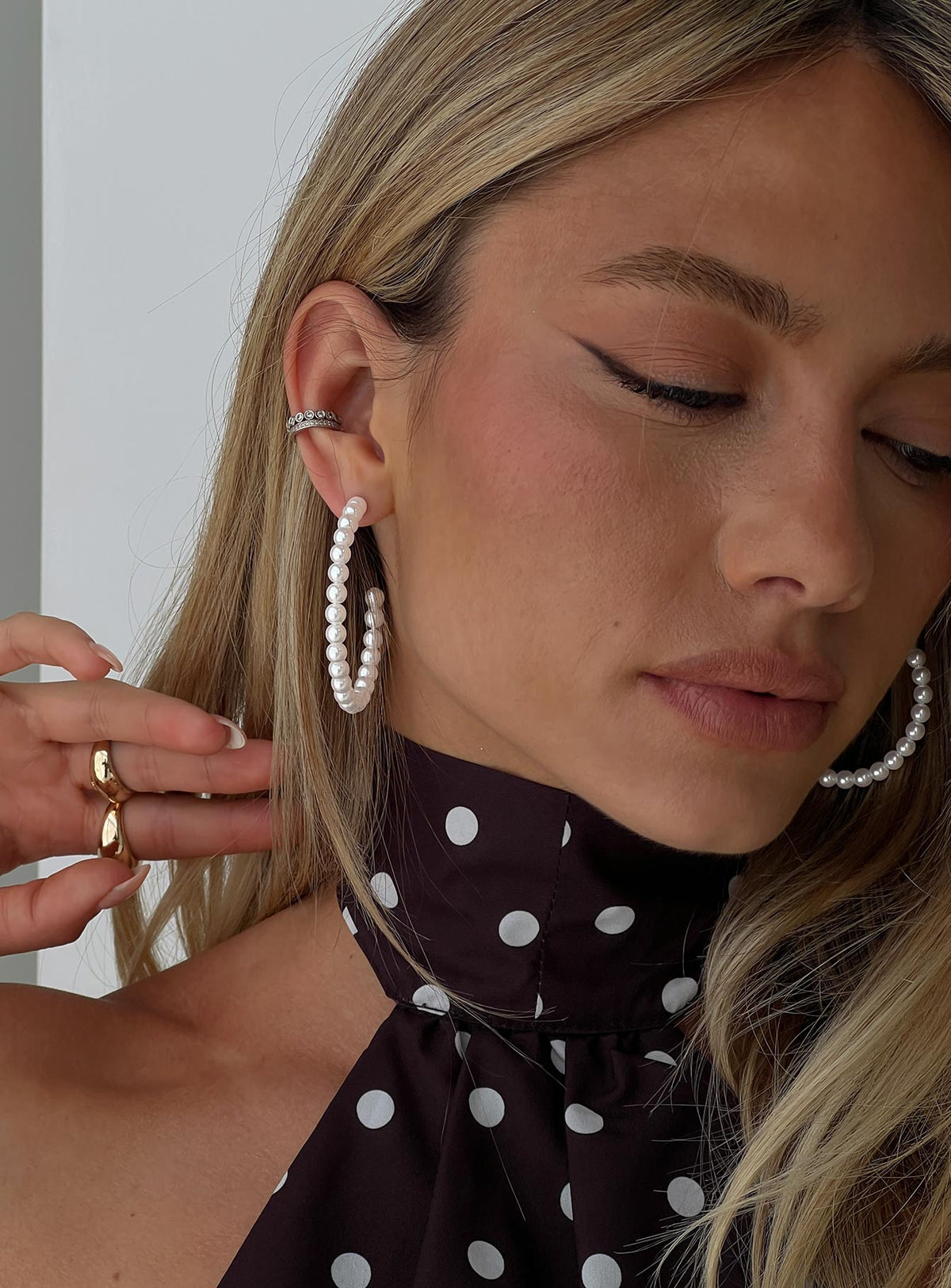 Aydan Hoop Earrings Silver