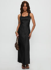 Alter Egos Drape Maxi Dress Black