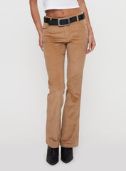 Troubadour Low Waist Jeans Tan