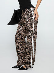 Buzzer Track Pants Leopard