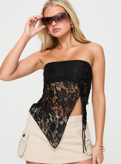 Alvara Strapless Top Black