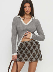 Cordilee Mini Skirt Multi Check