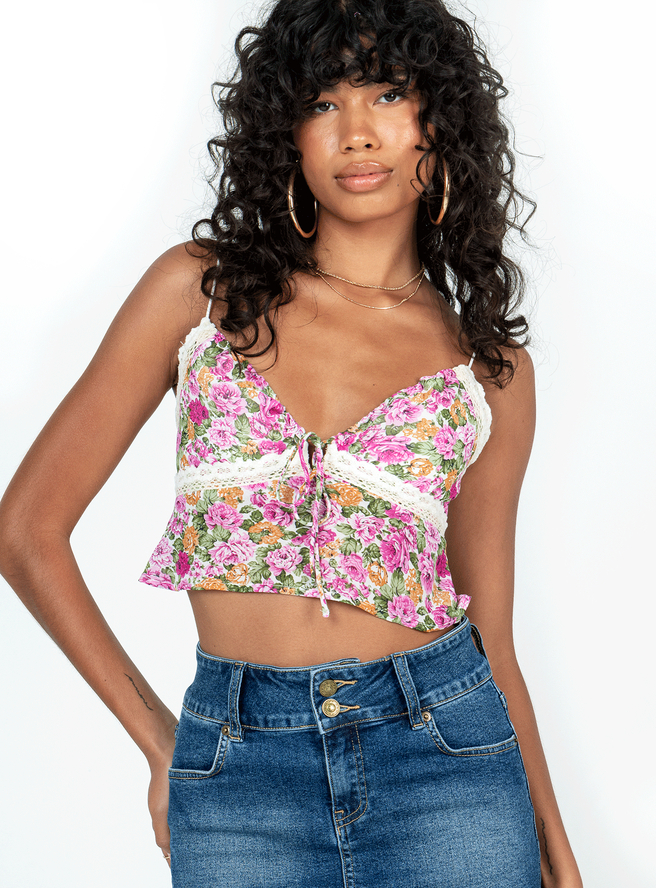 Emilee Top Pink Floral