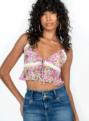 Emilee Top Pink Floral