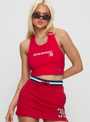 Boston University Tailgate Halter Top Red