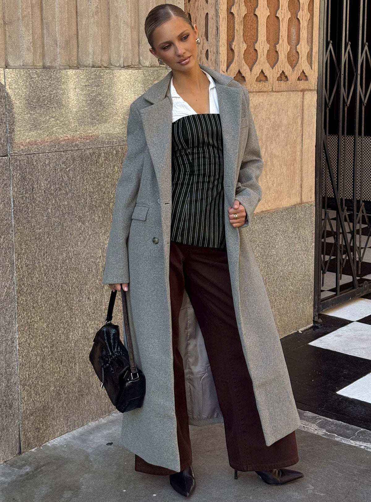 Lovergirl Longline Coat Grey