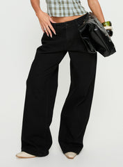 Serenitia Mid Rise Relaxed Jeans Jet Black