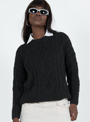 Anaya Oversized Sweater Black
