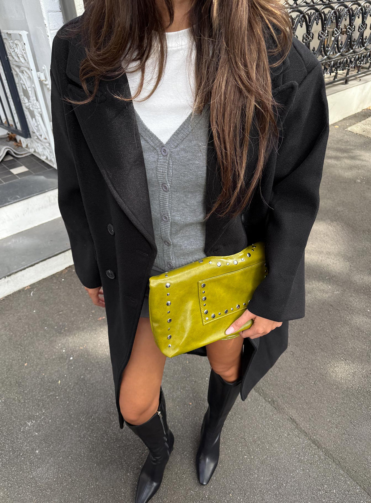 Inferno Longline Coat Black