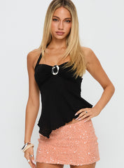 Attina Hardware Detail Top Black