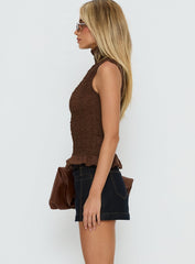 Darbi Denim Mini Skort Raw Denim