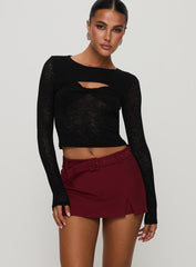 Volley Mini Skort Cherry Red Tall