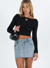 Fanci Denim Mini Skirt