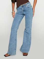 Magic Mirror Mid Rise Bootleg Jeans Ice Wash Petite
